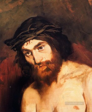  cabeza Pintura - La cabeza de Cristo Eduard Manet